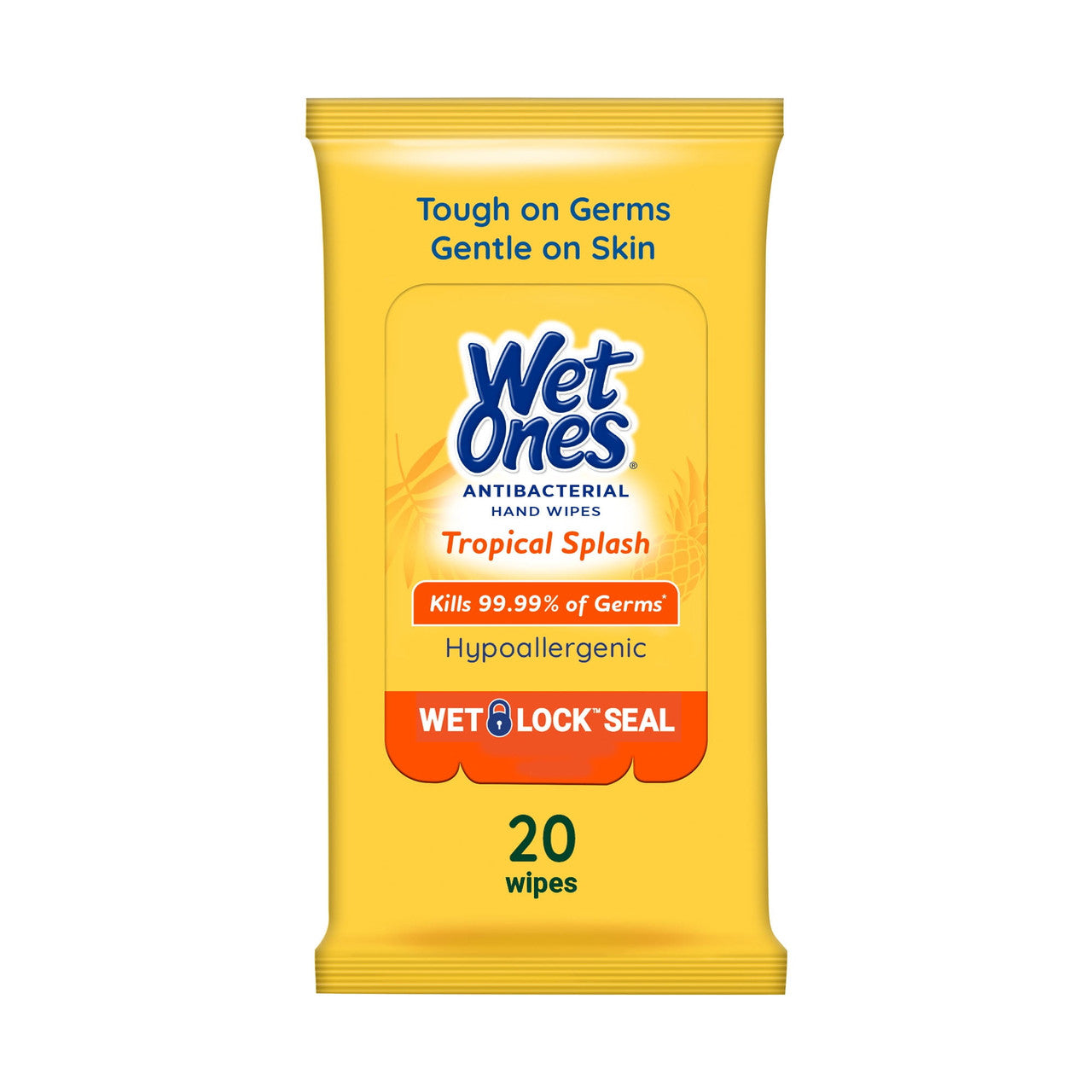 Wet Ones Antibacterial Citrus Scent Hand Wipes, 20 Ea